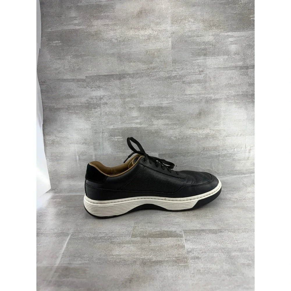Johnston & Murphy Men TRUFOAM Black Leather Perforated Sneakers 25-2805 Size 8M
